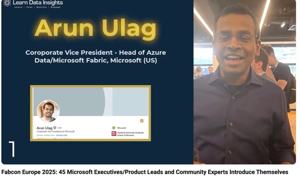 Fabcon Europe 2025: 45 Microsoft Executives/Product Leads and Community Experts Introduce Themselves